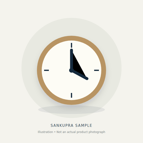Minimal Wall Clock — conceptual sample illustration