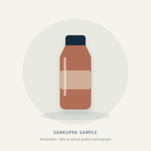 Glass Water Bottle — conceptual sample illustration