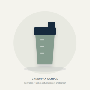 Fitness Shaker Bottle — conceptual sample illustration